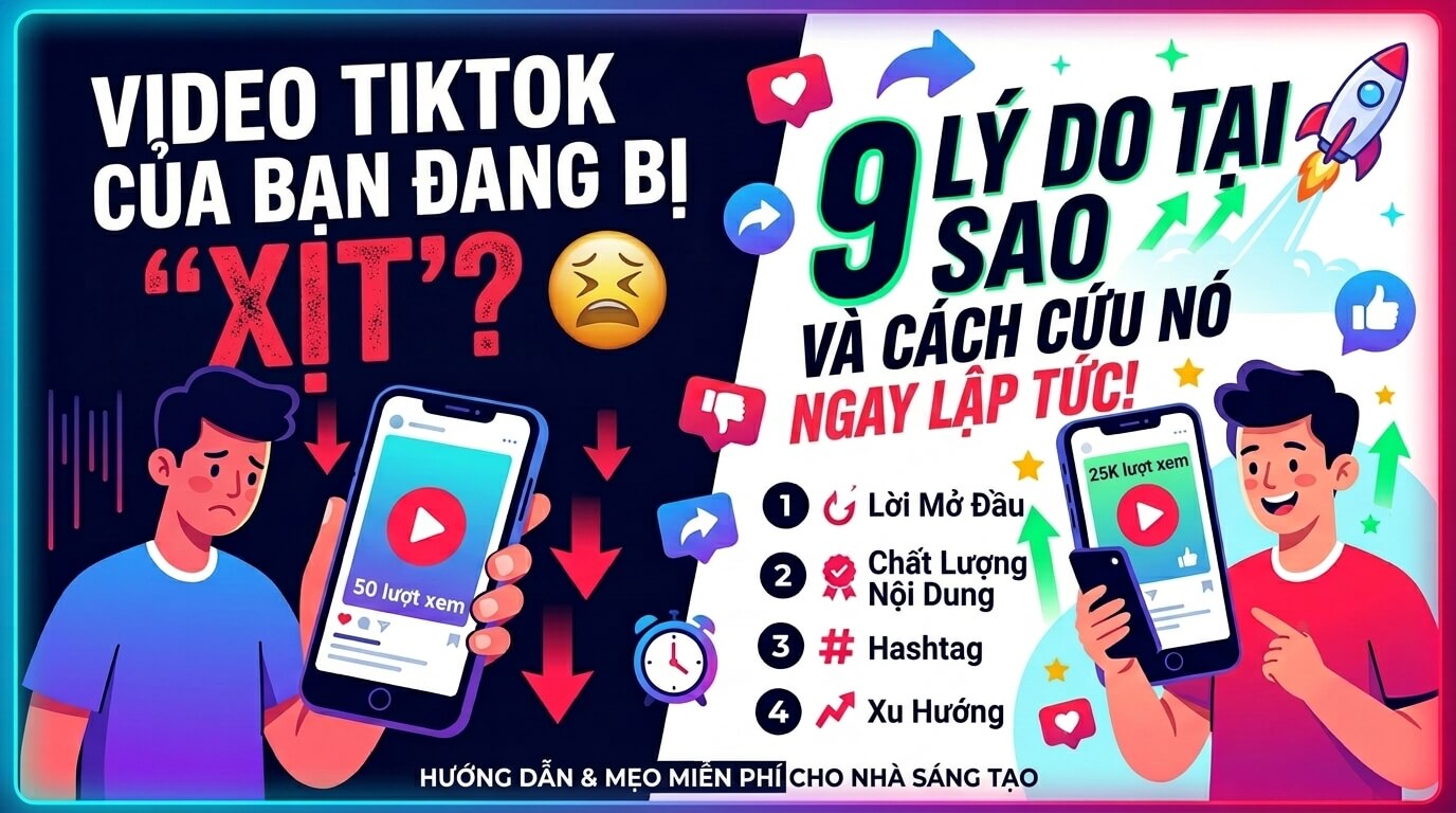 Đăng clip TikTok bị flop? 9 nguyên nhân và cách cứu video ngay lập tức