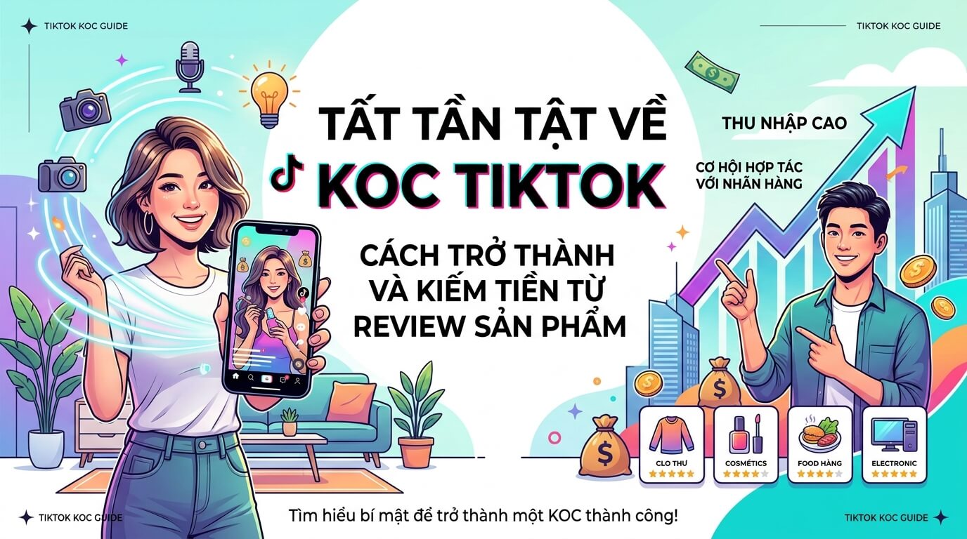 KOC TikTok Là Gì? Cách Trở Thành KOC Và Kiếm Tiền Từ Review Sản Phẩm