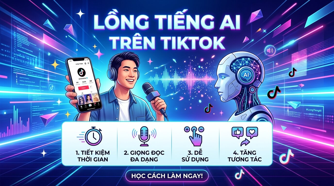 Cách lồng tiếng AI trên TikTok (chi tiết từng bước)