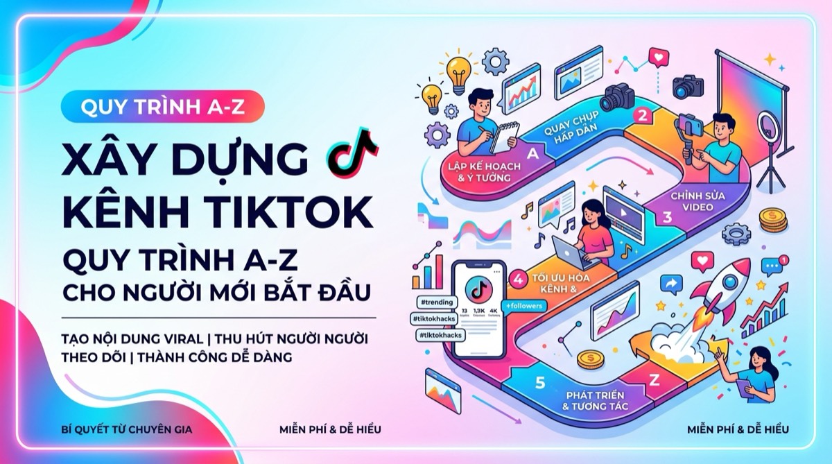 Quy trình xây dựng kênh TikTok từ A–Z cho người mới bắt đầu